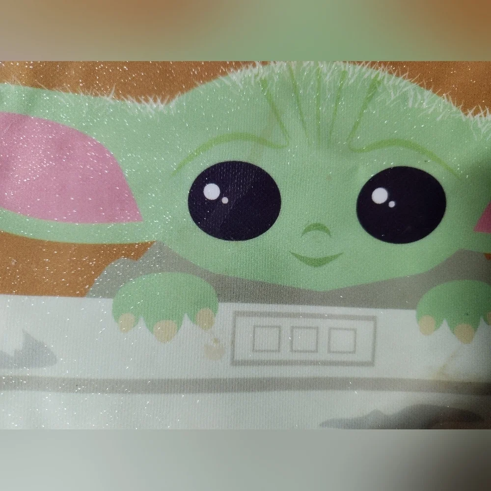 Star Wars Green and Black Kids Backpack with Baby Yoda Grogu